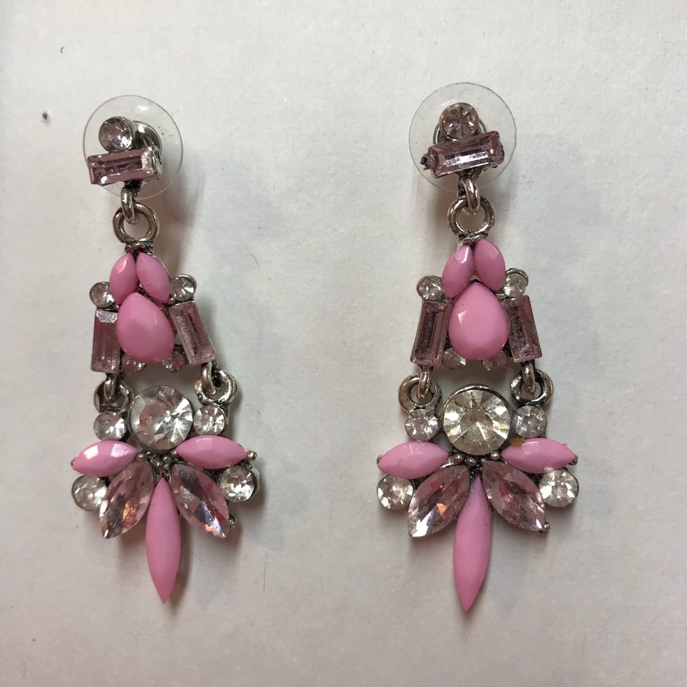 Pink Statement Earrings
